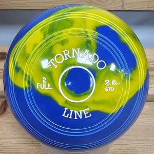 Metrolux Tornado Line Blue & Yellow STANDARD DENSITY Marble Bowls