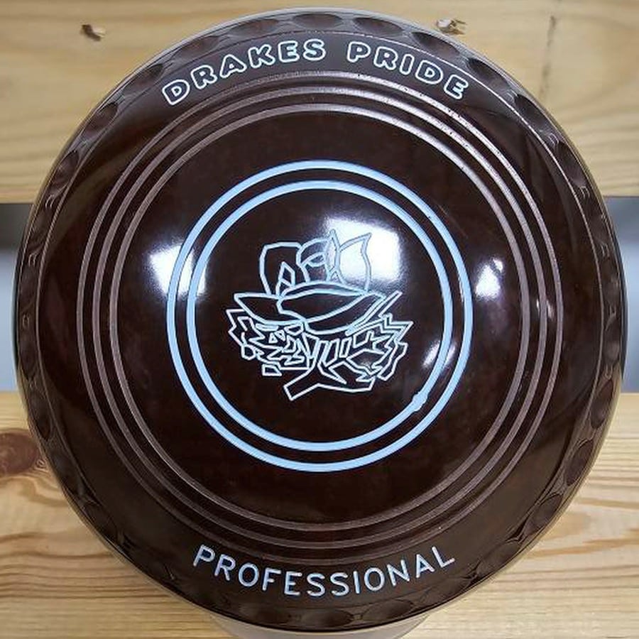 Drakes Pride Professional – Set Di 4 Bocce Da Bowling Blu, Taglia 3, Peso Heavy, Con Bias Medio, Per Uso Indoor E Outdoor