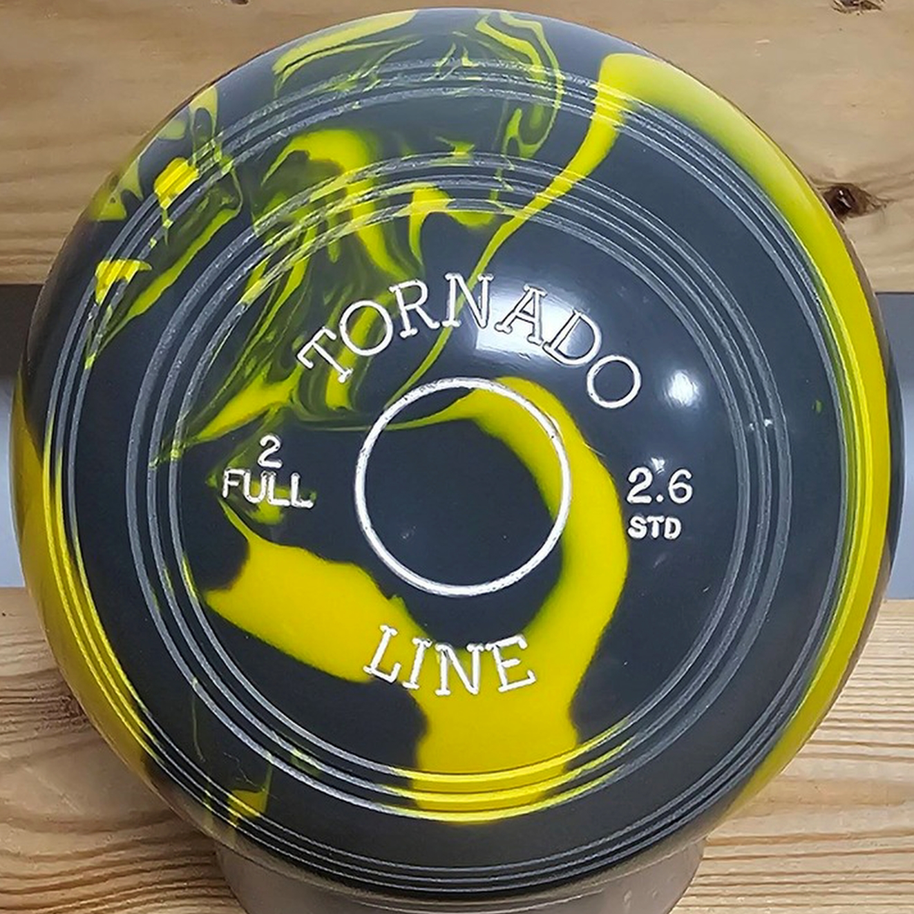 Metrolux Tornado Line Grey & Yellow STANDARD DENSITY Marble Bowls