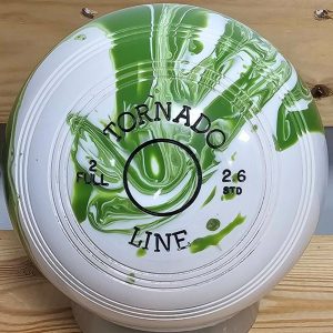 Metrolux Tornado Line White & Green STANDARD DENSITY Marble Bowls