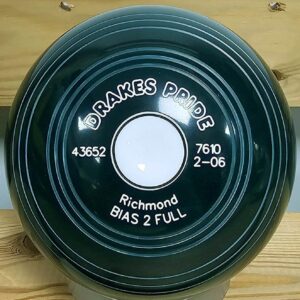 Drakes Pride Richmond Dark Green STANDARD DENSITY Bowls