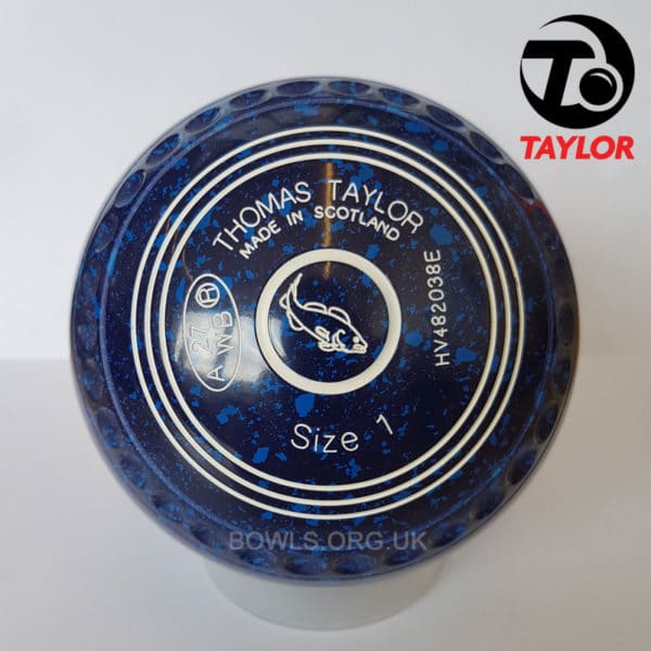 Taylor Ace Progrip Coloured Bowls Dark Blue CatFish Stamp
