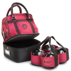 drakes pride mini bowls bag maroon with carrier