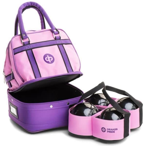 drakes pride mini bowls bag pink with carrier